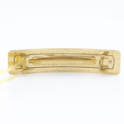 Chanel Logo Vintage Gold Plated Gold 97A Ladies Barrette