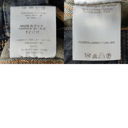 Gucci 2001 Cotton Tom Ford Period Logo Patch Side Zip Denim Skirt Bottoms