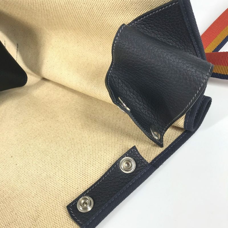 Hermes Backpack Sac Backpack Toile Ashe Beige