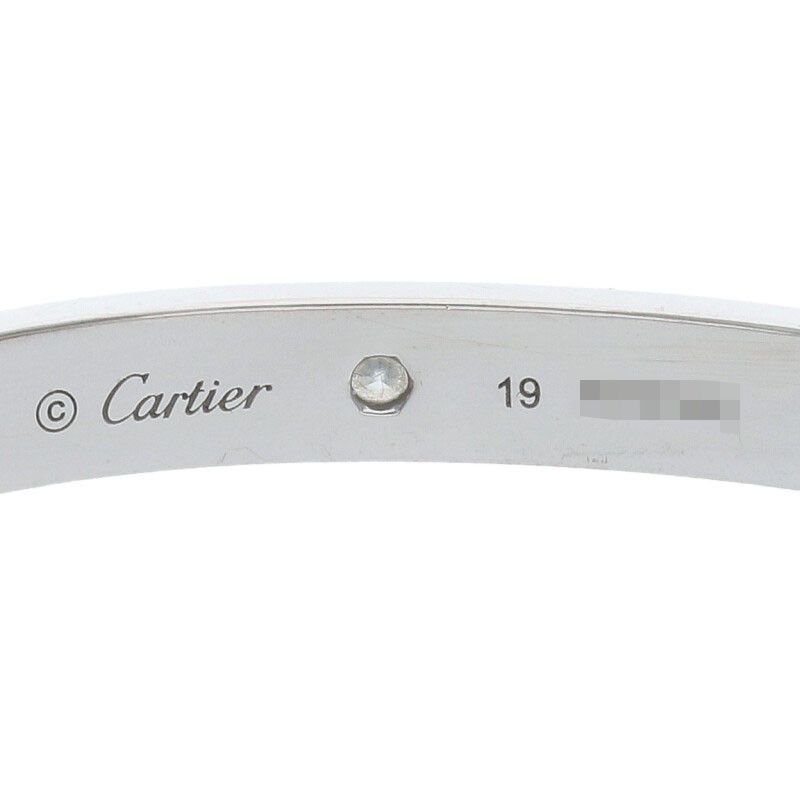 Cartier LOVE Bracelet Diamonds New Shape 18K White Gold Diamond Bracelet Men's