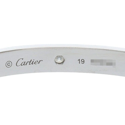 Cartier LOVE Bracelet Diamonds New Shape 18K White Gold Diamond Bracelet Men's