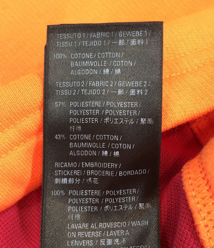 Balenciaga Beautiful Patchwork Long Sleeve Polo Shirt 657073 Men's Size XXS