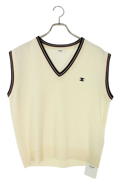 Celine 25SS 2adck823y Triomphe V-neck Sweater Vest Men's S