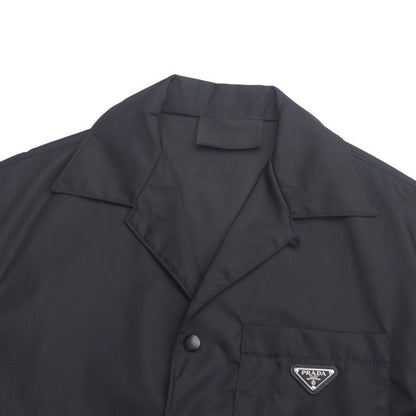 2024Prada Short Sleeve Shirt Size M (180 96A) Re-nylon Triangle Logo Triangle