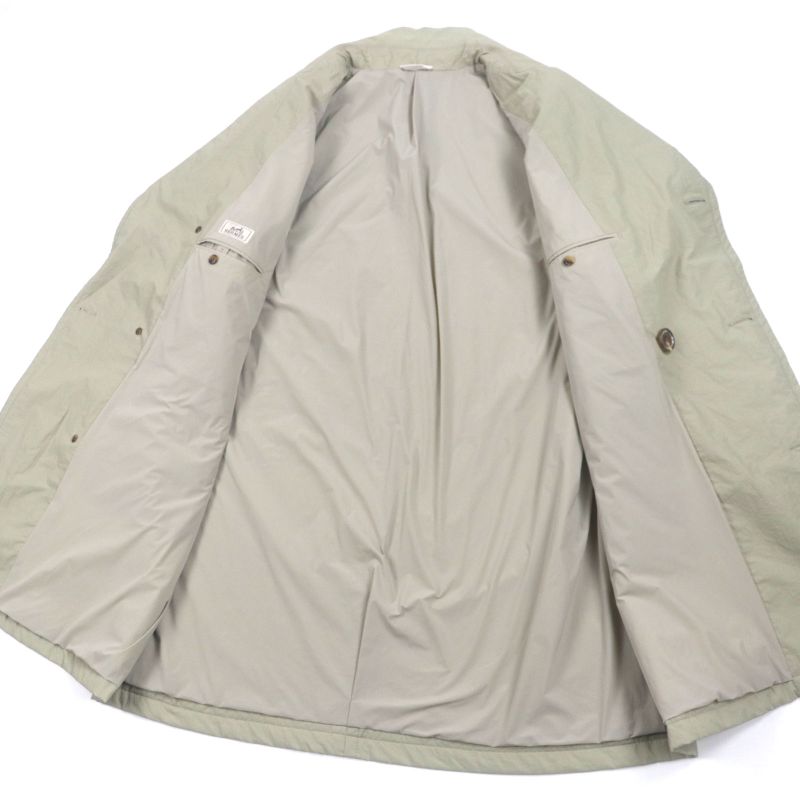  Hermes 22AW Silver Hardware Lightweight Single Chester Mod Coat With Padding