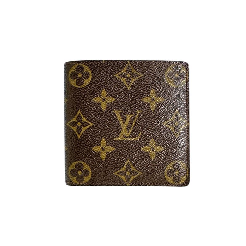 Louis Vuitton M61675 Monogram Portefeuille Marco Fold Wallet Louis Vuitton Brown