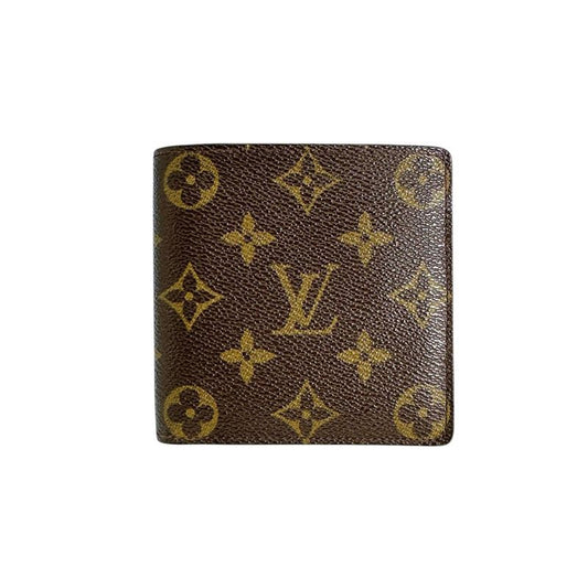 Louis Vuitton M61675 Monogram Portefeuille Marco Fold Wallet Louis Vuitton Brown