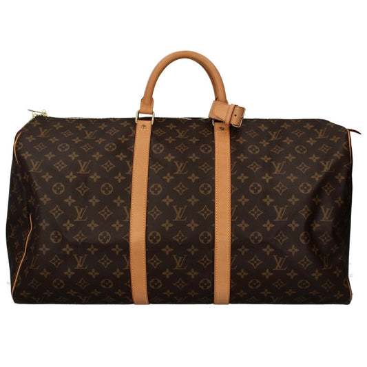 Louis Vuitton Keepall 55 M41424 Monogram Women's Boston Bag Brown Excellent