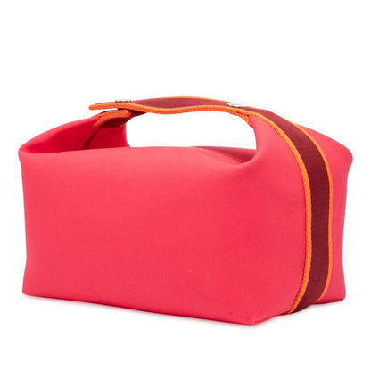 Hermes Brid A Black GM Hibiscus Pinkish Silver Hardware Canvas Women Hermes