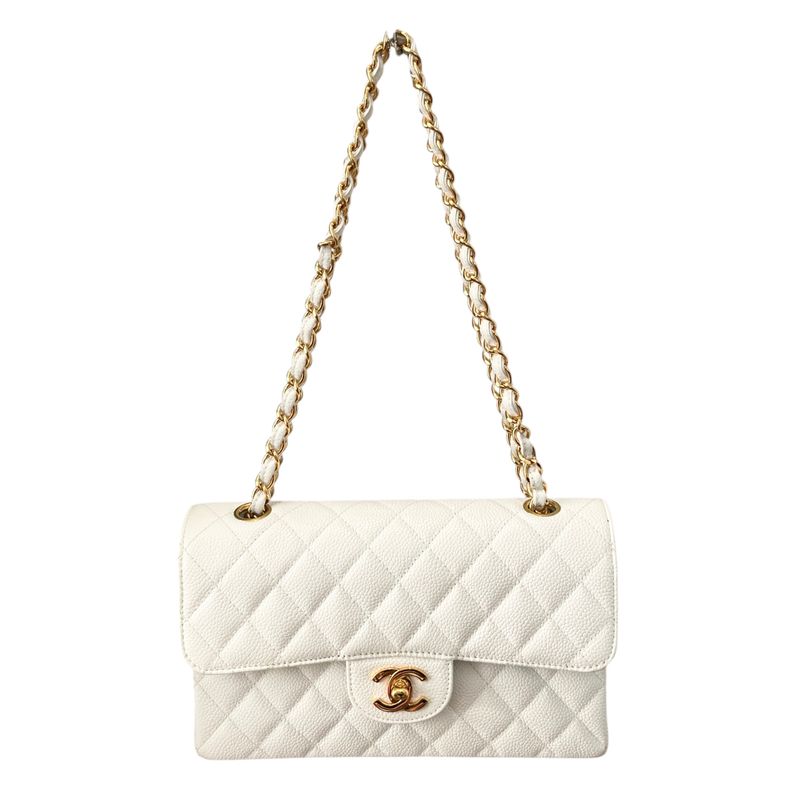 Chanel Shoulder Bag Caviar Skin Caviar Skin 23 W Flap Gold Hardware
