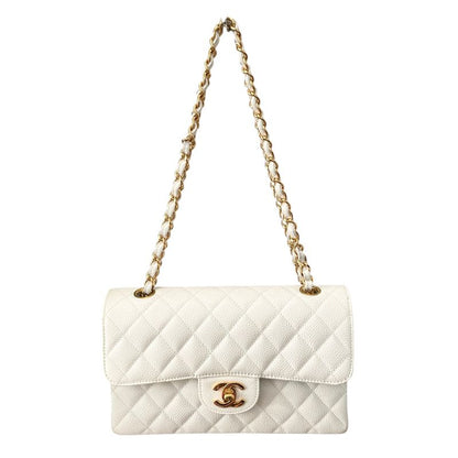 Chanel Shoulder Bag Caviar Skin Caviar Skin 23 W Flap Gold Hardware