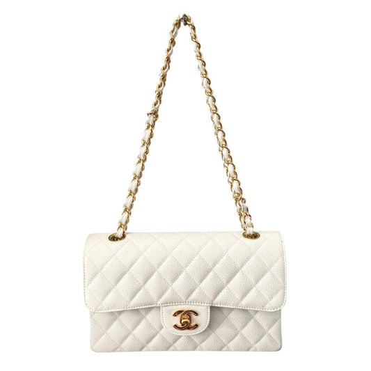 Chanel Shoulder Bag Caviar Skin Caviar Skin 23 W Flap Gold Hardware