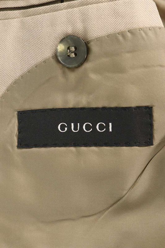 Gucci 171252 Z0886 Peaked Lapel 2B Jacket Men 46