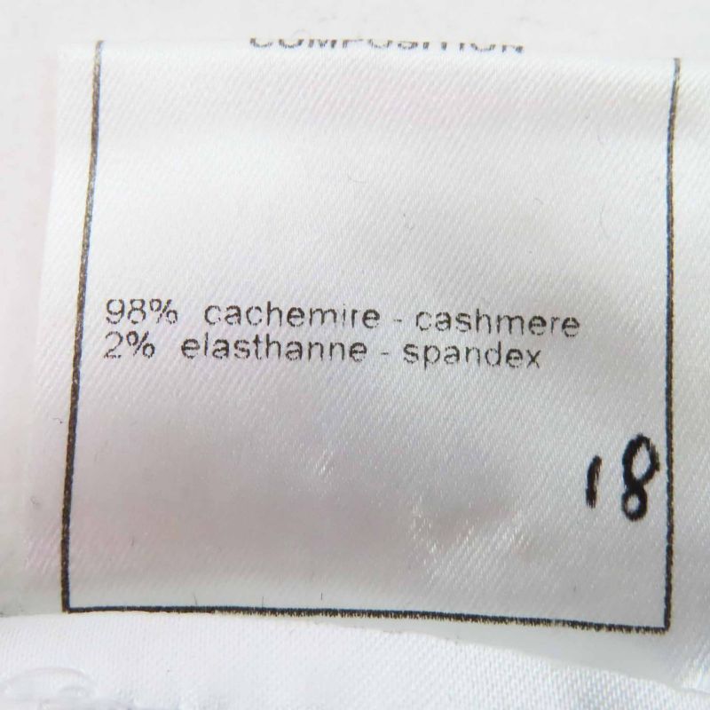 CHANEL Vintage 04A P23861 Cashmere Sleeveless Knit Dress With