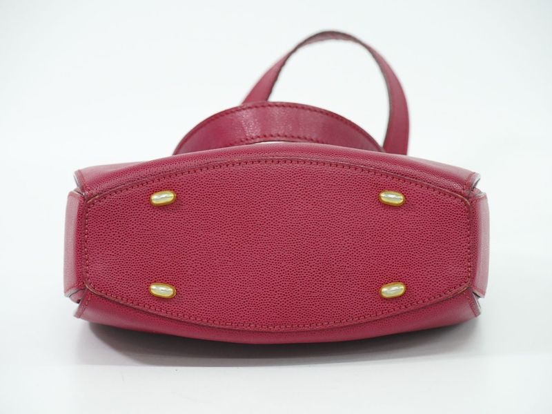 Authentic Celine Leather Handbag Pinkish Bag Pre-owned [follow-up Discount]