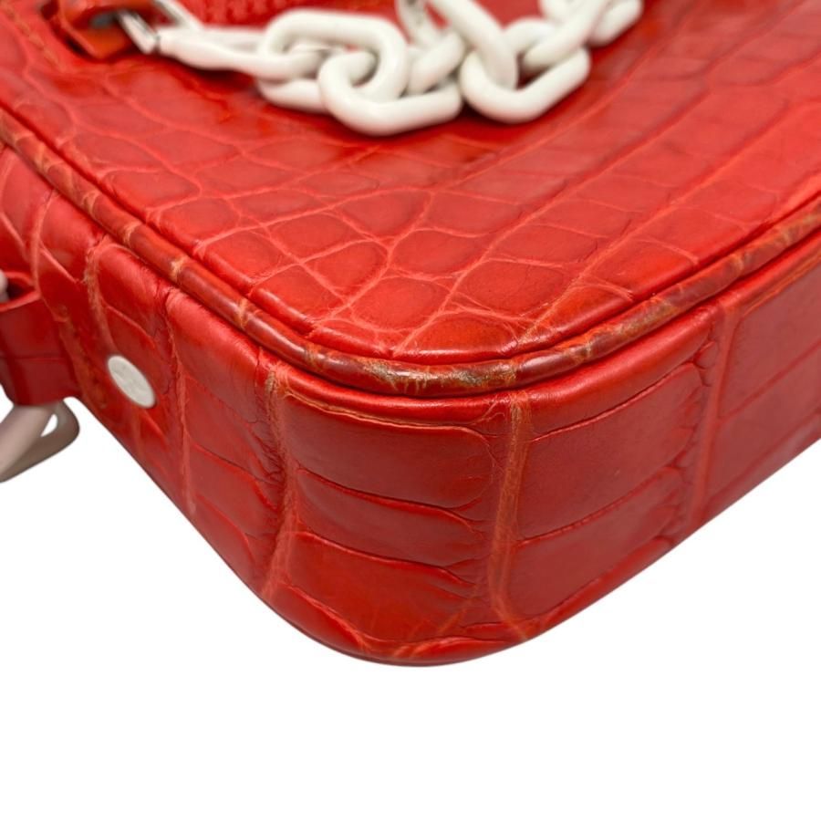 Louis Vuitton Pochette Volga N95772 Croc Red White Louis Vuitton