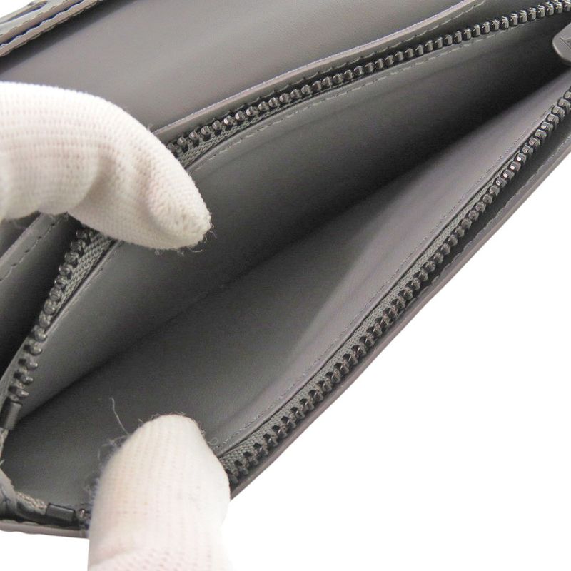 Louis Vuitton Portefeuille Plaza M81335 Monogram Shadow Leather Gray Long