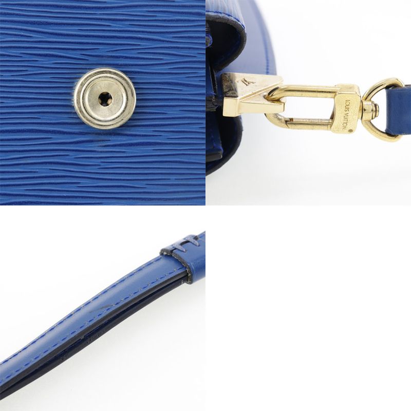 Louis Vuitton Grenelle W Hook Epi Leather Blue Mi1913 Ladies Shoulder Bag