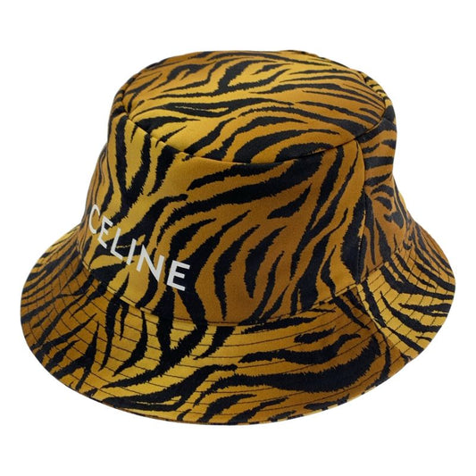 Celine Animal Logo Bucket Hat - Hat - Fully Lined - M (58) - Brown - Men's