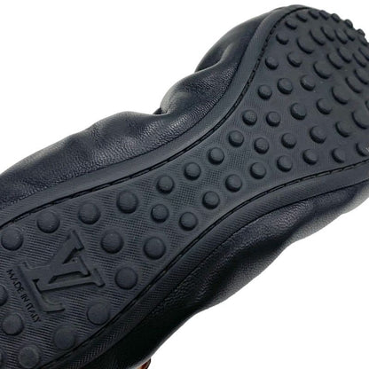 Louis Vuitton Flirty Line Monogram Flat Shoes Leather Black Brown Gold Ballet