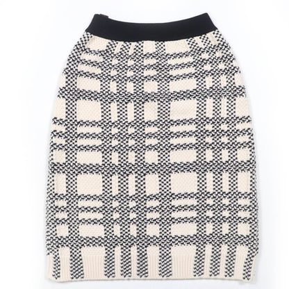 Louis Vuitton 22AW Wool Cotton Cashmere Blend Monogram Tag Knit Skirt Tight