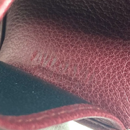 Bvlgari Key Case Logo Leather Red