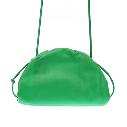 Bottega Veneta the Pouch Leather Mini Clutch Shoulder Bag Green