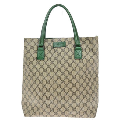 Gucci Tote Bag GG PVC Leather Green 83ka926