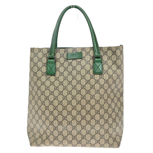 Gucci Tote Bag GG PVC Leather Green 83ka926