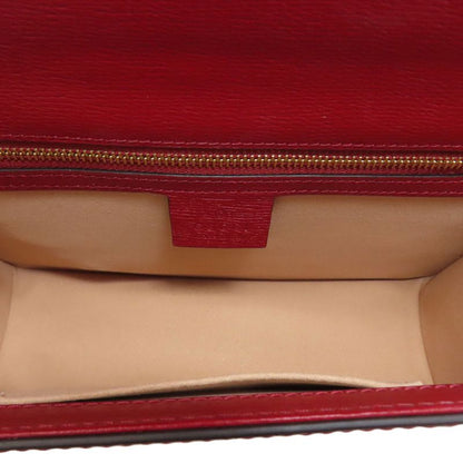 Gucci 524405 Sylvie GG Shoulder Bag Leather Women