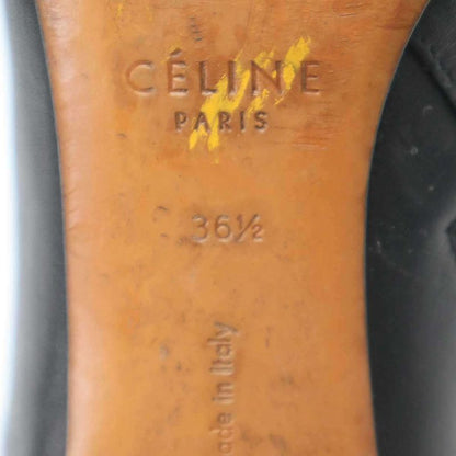 Celine Phoebe Period Bambam Side Zip Metal Heel Ankle Boots Black 36 1 2