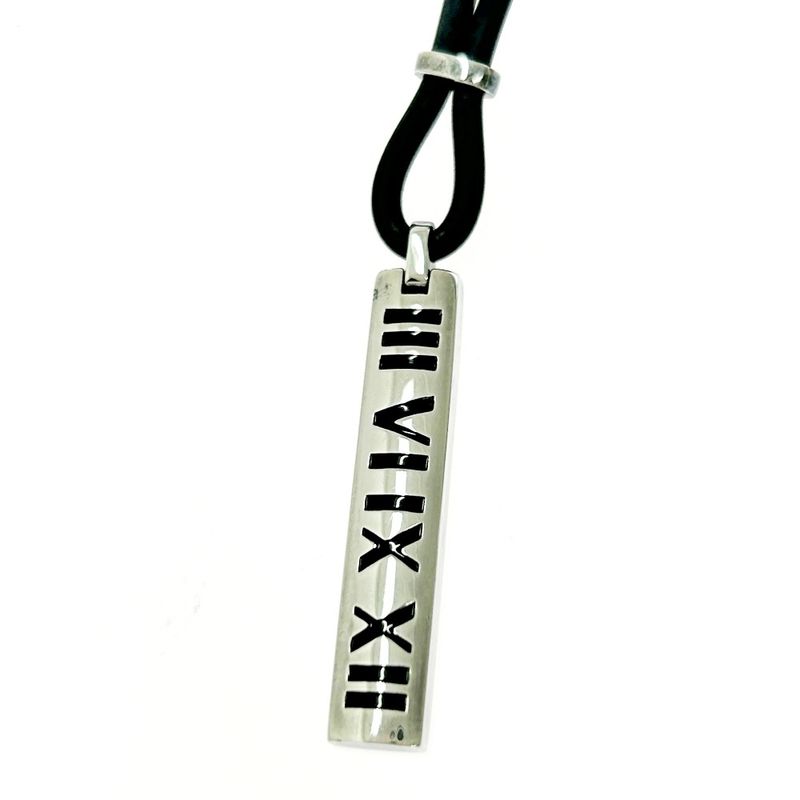 Tiffany & Co Silver Atlas Bar Necklace 15.5g 925 Engraved 418010 Necklace