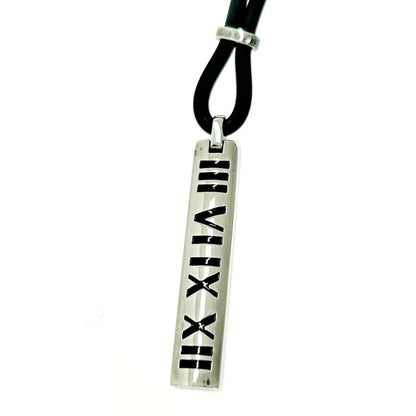 Tiffany & Co Silver Atlas Bar Necklace 15.5g 925 Engraved 418010 Necklace