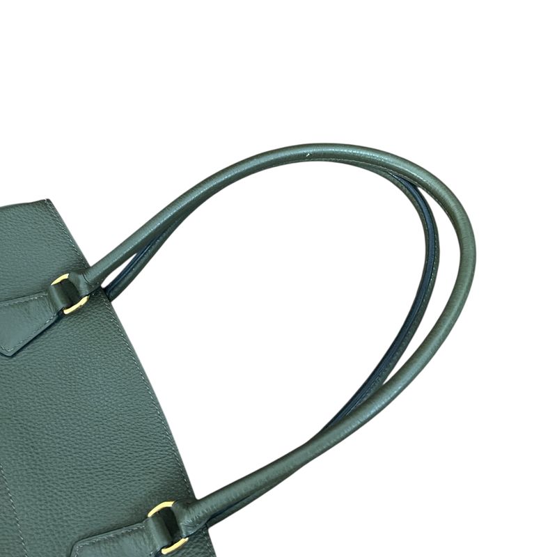 Hermes Handbag Green Taurillon Cles Mance Leather Green