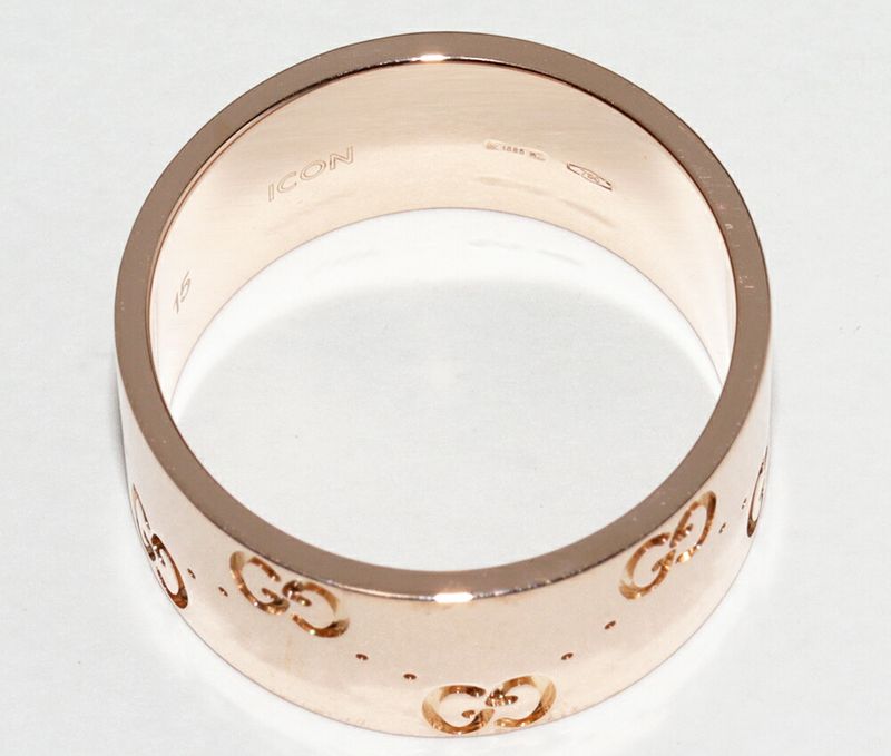 Gucci Rings 18K Pink Gold Iconic Ring Width 89mm (035in)
