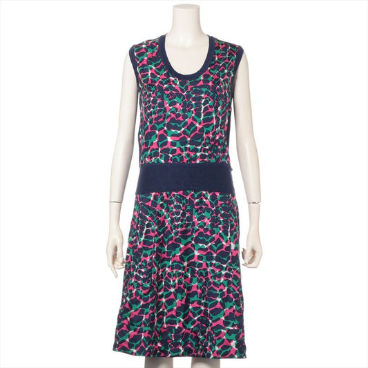 Louis Vuitton Silk And Cashmere Set-up S 34 Leopard Print Multicolor Made In