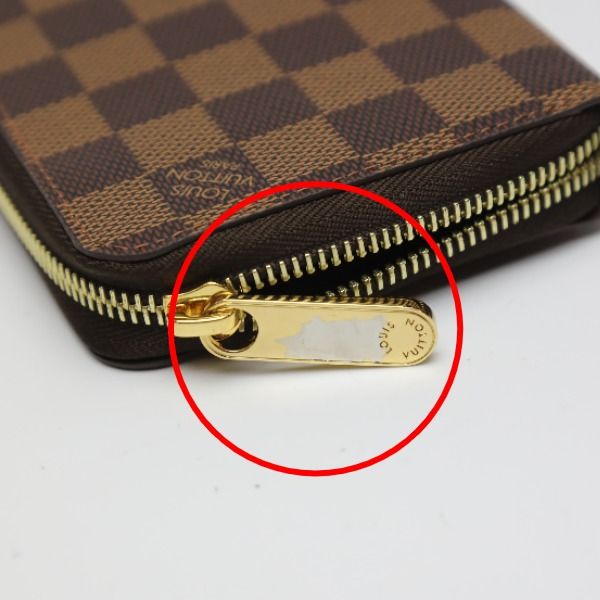 Louis Vuitton N41661 Damier Round Zipper Zippy Wallet