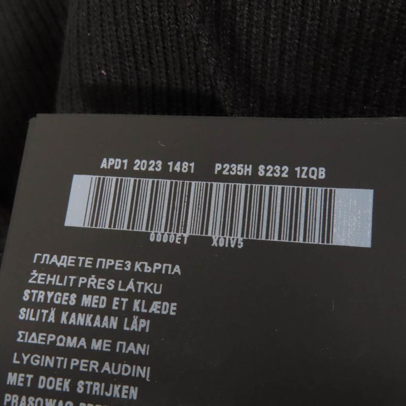 Prada 2023 P235h Virgin Wool Bottoms Pants Black 36 Ladies