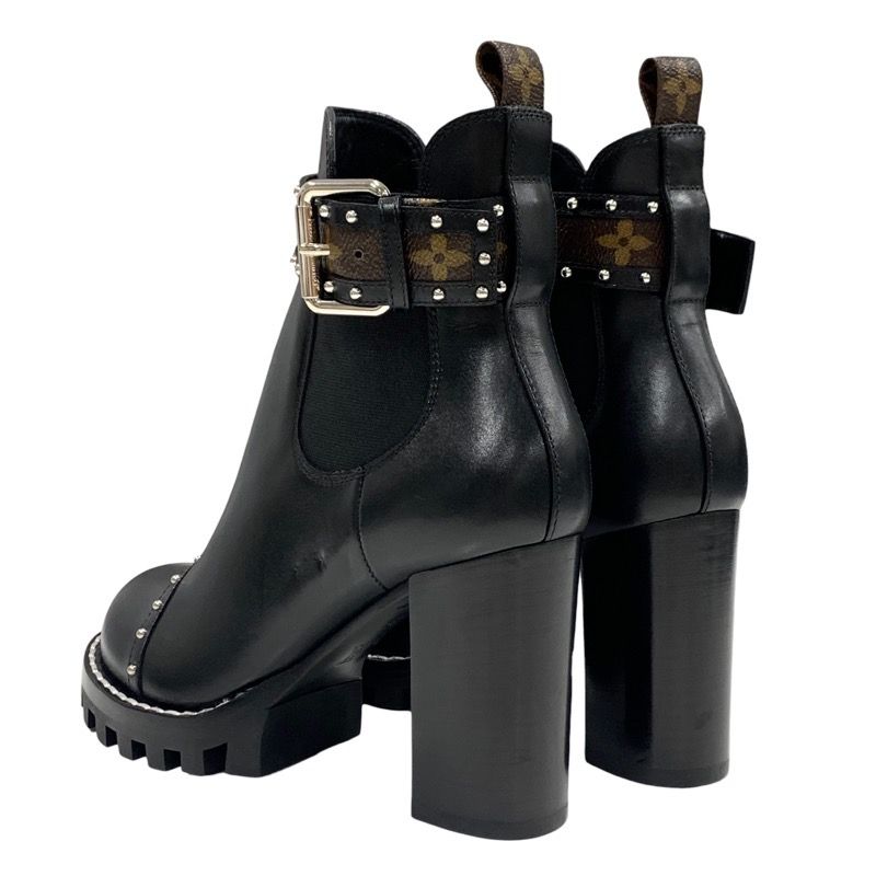 Louis Vuitton Star Trail Short Boots Ankle Boots Side Gore Studded Belt