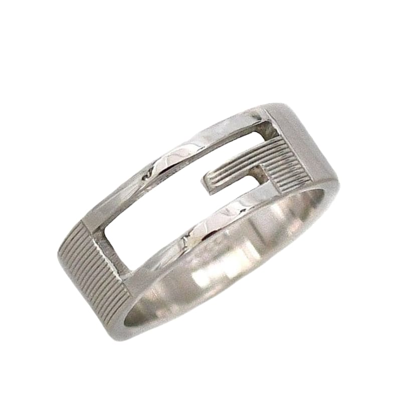 Gucci G Cut Ring Ec21577 Silver 032661
