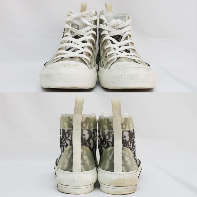 Dior Sneakers - High Cut Oblique White Notation Size 43 27cm (10.63in)