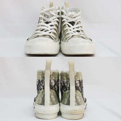 Dior Sneakers - High Cut Oblique White Notation Size 43 27cm (10.63in)