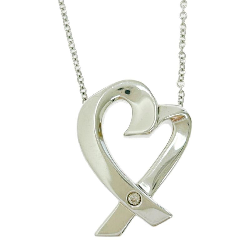 Tiffany & Co Tiffany & Co Silver Paloma Picasso Loving Heart 1p Necklace 4.5g