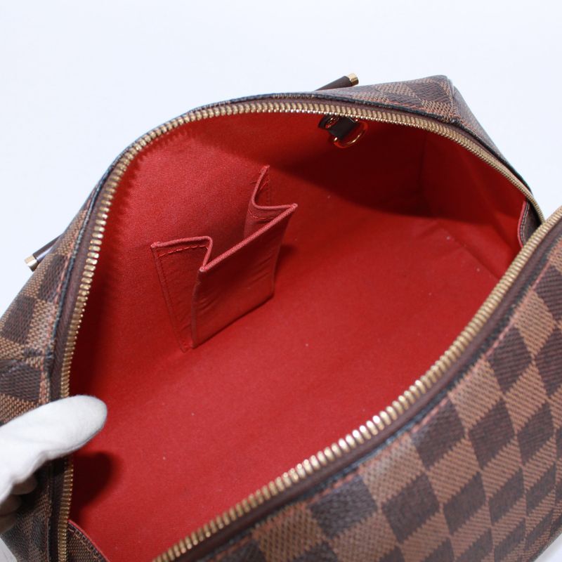 Louis Vuitton Rivera MM Damier Ebene Damier Ebene Leather × PVC Brown Handbag