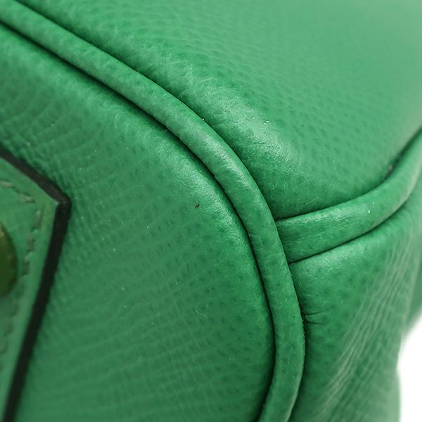 Hermes Handbag Birkin 30 Vaux Epson Cactus Gold Hardware Green D Engraved Box