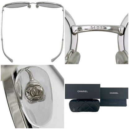 Chanel Sunglasses Silver 2182s Excellent Condition Metal Used Chanel