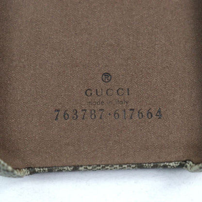 Gucci 763787 GG Supreme Canvas Current Ophidia GG Logo Iphone 15 Case Beige