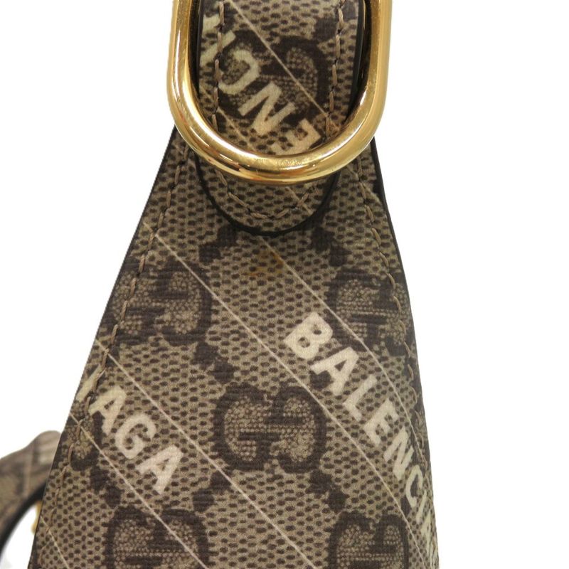 Gucci X Balenciaga Jackie 636706 Polyester Cotton Beige 0294 Handbag Gucci