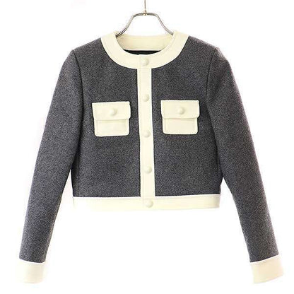 Celine 24aw Bromptpn Jacket&trapeze Mini Skirt Brompton Jacket Wool Trapeze