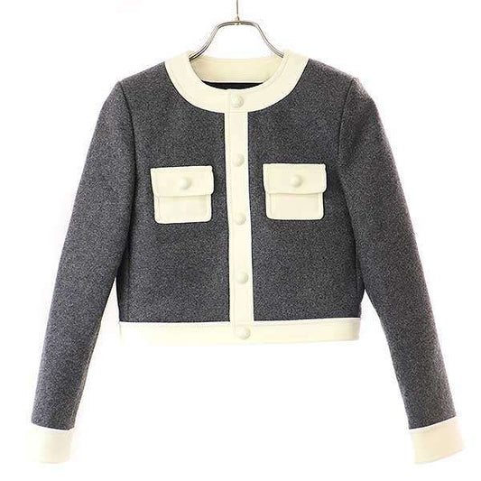 Celine 24aw Bromptpn Jacket&trapeze Mini Skirt Brompton Jacket Wool Trapeze